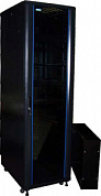 Шкаф TWT 19" Business, 42U 600x800,передняя дверь стекло, задняя дверь распашная металл, черный