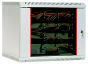 Шкаф телекоммуникационный настенный 12U (600х300) дверь стекло