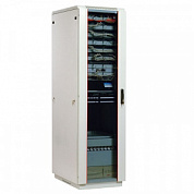 Шкаф телекоммуникационный напольный 33U (600x600) дверь стекло
